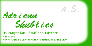 adrienn skublics business card